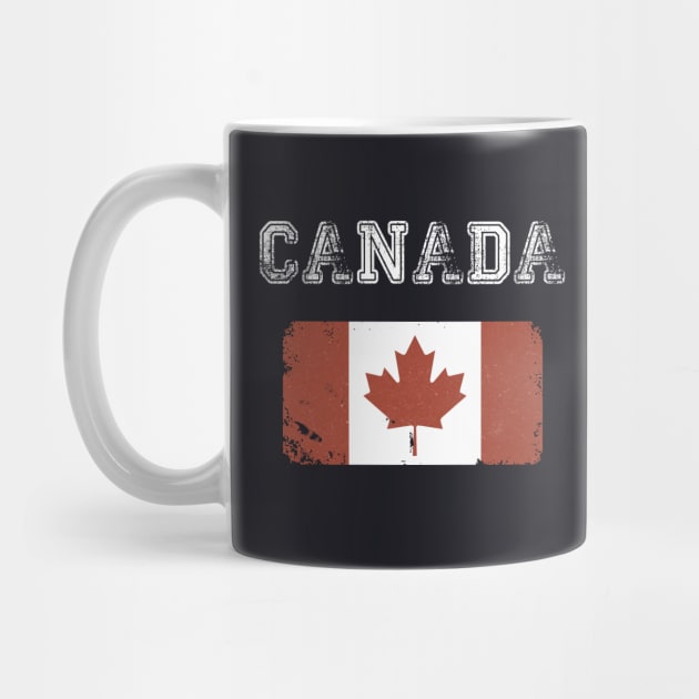 Vintage Canada Flag Canada Day Vintage Style by MasliankaStepan